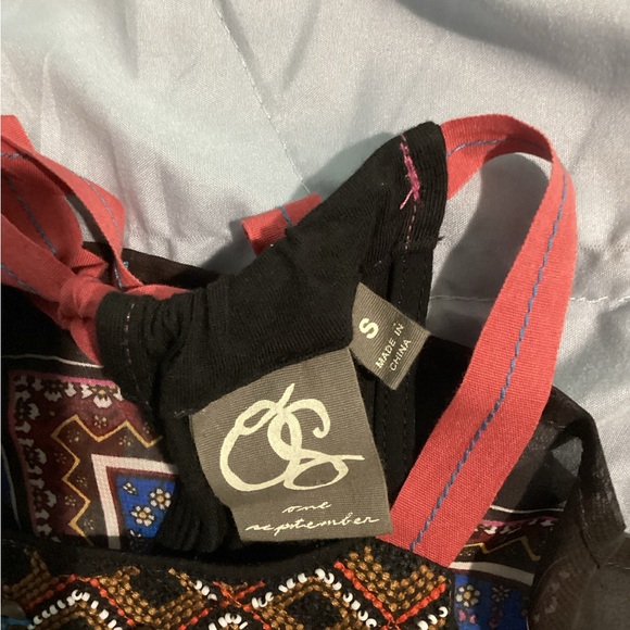 Anthropologie one September Beaded Nala Tank Women’s size Small - Picture 4 of 7